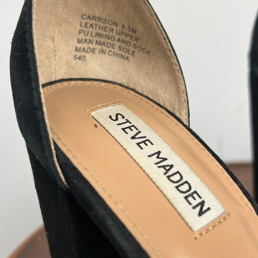 Steve Madden Carrson size 9.5 leather upper women’s heels - Picture 2 of 6